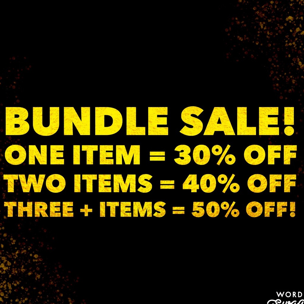 Summer Sale! Bundle your pieces to save $$$!